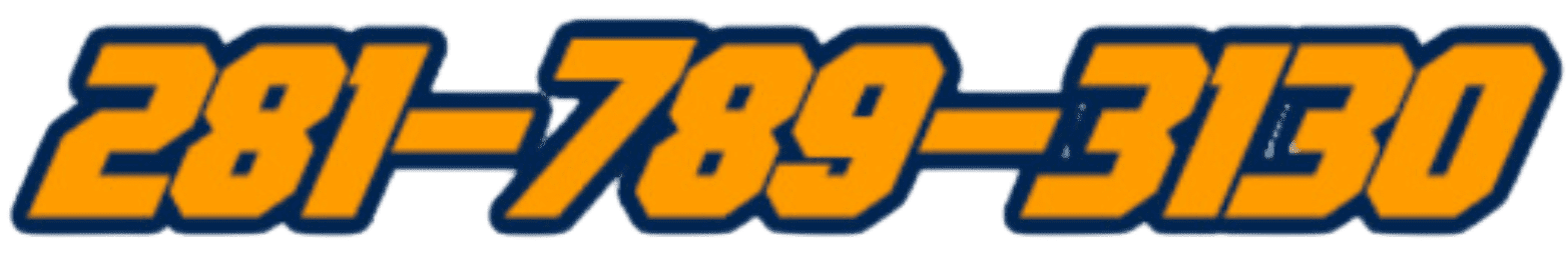 Untitled design (1) copy Bold yellow numbers outlined in blue, displaying the sequence: 281-789-3130.